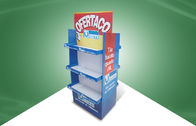 Gift Three Shelf Cardboard Display Racks Untuk Produk Rumah Tangga, Two Side Show