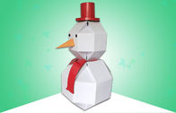 Corrugated Cardboard Standees Cardboard Snow Man untuk Promosi Natal