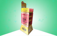 Layar Karton POP Kuat 4 Rak Bahan Biodegradable Untuk Mempromosikan Makanan Roti