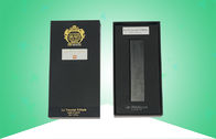 Velvet Sense Rigid Cosmetics Gift Paper Box Packaging Dengan Hot Stamp Gold / Silver Embossing