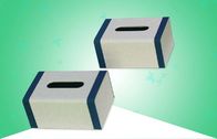 Tissue Gift Custom Packaging Box Papan Kayu Tebal Dengan Berkelompok / Kain