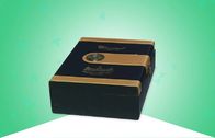Kotak Kemasan Kertas Kelas Atas / Mulia, Kotak Hadiah Kayu Anggur Dengan Efek Beludru Emas