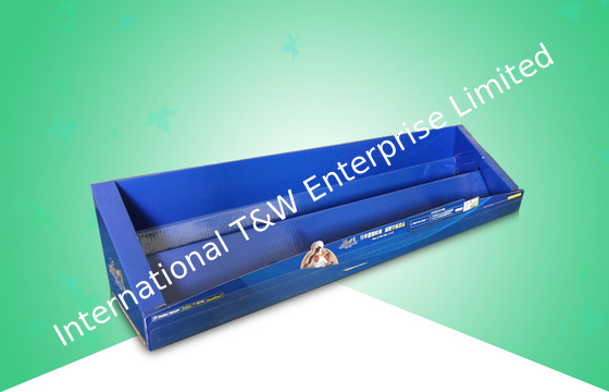 Beli Cokelat Panjang PDQ Tray, Karton Display Tray dengan Ban Desain Kuat Untuk Seven-Eleven Store online manufacture