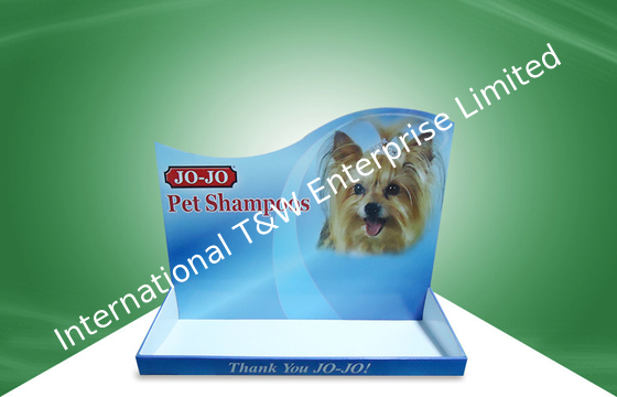 Beli Meja Iklan Karton Display Stand / Paper Display Tray untuk Pet Shampoo online manufacture