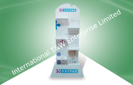 Beli Tahan lama Stabil Eye - Catching Cardboard Stand Tampilan Untuk Produk Footware online manufacture