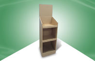 Tiga Rak Pop Cardboard Stand Stand Untuk Cd &amp;amp; Buku, 100% Ramah Lingkungan