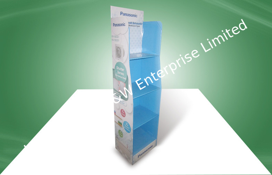 Beli Empat rak Cardboard Free Standing Display Unit dengan UV Coating online manufacture