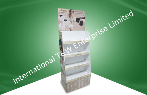 Beli Rak Display Karton Tahan Lama POP Floor Display Stand untuk Pakaian Dalam online manufacture