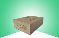 Brown Kraft Mudah Biodegradable Custom Printed Corrugated Boxes Untuk Kemasan Pakaian