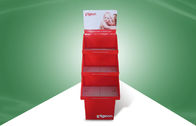 Pigeon Brand Three Tray Display Cardboard POP Dengan Desain Stack-up untuk Menjual Produk Anak