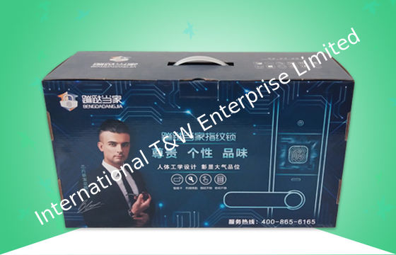 Beli Shining Corrugated Paper Packaging Boxes White Pearl Wool Insertor Untuk Kemasan Kunci Sidik Jari online manufacture