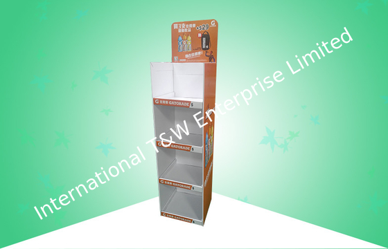 Beli Karton POS Shelf 4 Shelf Menampilkan Stand yang Mempromosikan Minuman dengan Desain Pemenuhan online manufacture