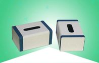 Tissue Gift Custom Packaging Box Papan Kayu Tebal Dengan Berkelompok / Kain