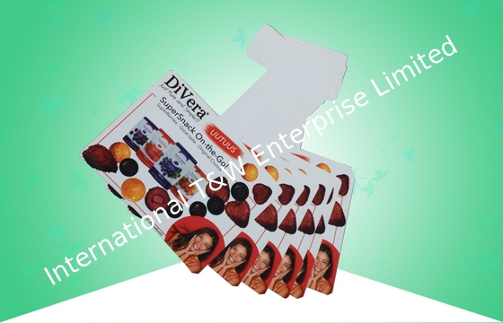 Beli 350GSM Custom Packaging Box Artpaper Paper Card Snack Wobbler Dengan Glossy Finish online manufacture