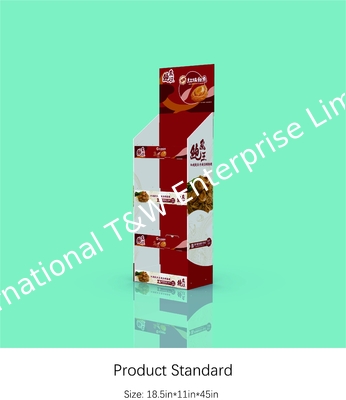 Beli POS Paper Display Stand 4 Rak Rak Display Bergelombang Untuk Makanan Saus online manufacture