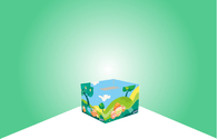 Kotak Kartu Kertas Mainan Mewah / Kotak Warna Dengan Finishing Mengkilap