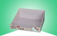 Tampilan Penghitung Karton yang Dapat Didaur Ulang Untuk Mempromosikan Bantalan Kapas Makeup Hello Kitty