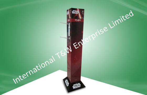 Harga yang bagus Four Face Show Rotating Cardboard Display Stands With Plastic Hook To Disney Kids Watch on line