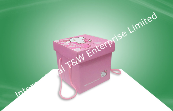 Harga yang bagus Decorative Pink Hellokitty Paper Gift Box With Handle For Packing Snacks on line