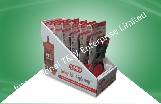 6 Tray Slot Karton Counter Display, Tray Karton Bergelombang Untuk Pet Scoop