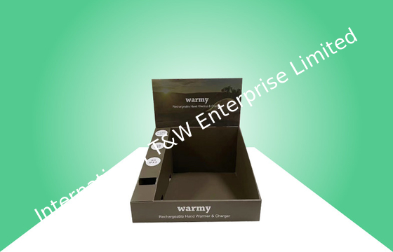 Tampilan Penghitung Karton Biodegradable Matte Finish Untuk Mempromosikan Pengisi Daya Hangat
