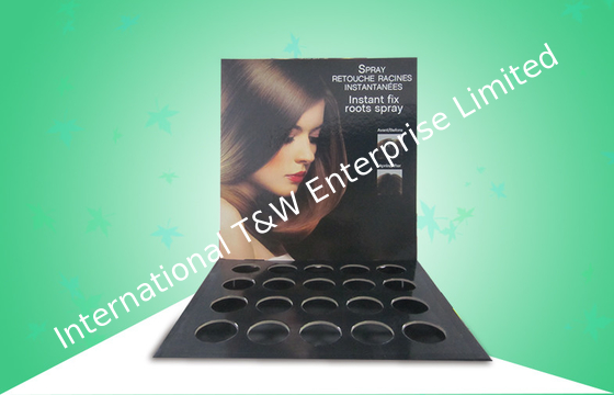Harga yang bagus Glossy CMKY Printing Cardboard Countertop Displays For Displaying Haircare Products on line