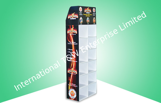Harga yang bagus 12 Cell Corrugated Cardboard Display Stands For Firestarter , Cardboard Floor Displays on line