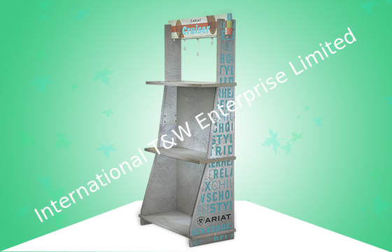 Harga yang bagus Heavy-duty Falconboard/ Honeycomb Board Free Standing Display Units For Selling Sports Shoes on line