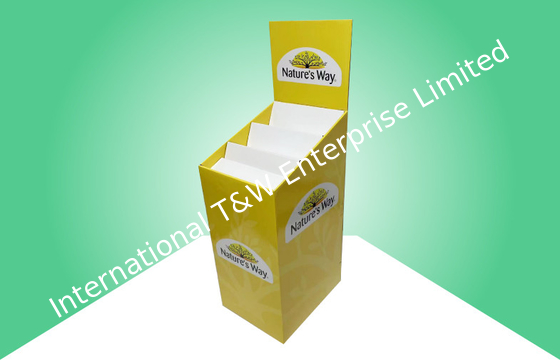 Harga yang bagus Shining Retail Kardus Dump Bin Heavy Duty Lama Bertahan Untuk Menjual Obat on line