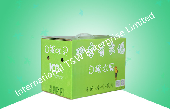 Harga yang bagus Recyclable Enviromental Paper Packaging Boxes , Portable Fruit Corrugated Paper Box on line