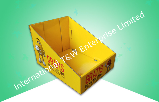 Mengkilap M & Ms Chocolate Corrugated Cardboard Trays Custom Made