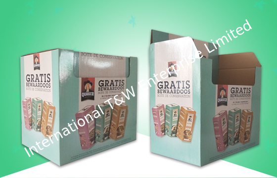 Harga yang bagus Biodegradable / Recycable Corrugated Cardboard Display Box Untuk Pra-Pengisian Tincans on line