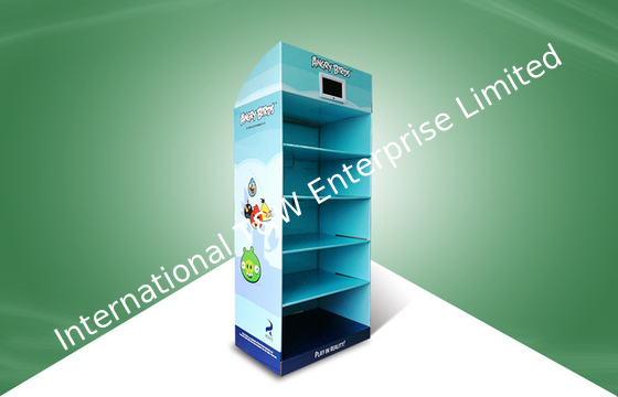 Harga yang bagus Lima Rak Kaca Menampilkan Tampilan Angry Birds Toys Fixed Dengan Tv Player on line