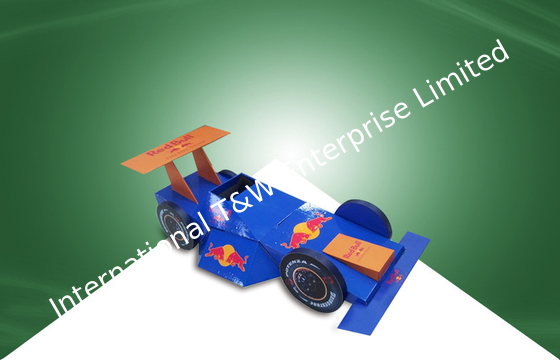 Harga yang bagus Paper Cardboard Point Of Sale Display Stand Model Tampilan untuk Mobil Balap RED BULL on line