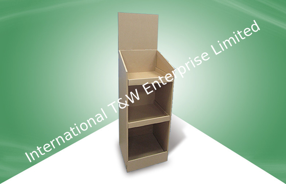 Harga yang bagus Tiga Rak Pop Cardboard Stand Stand Untuk Cd & Buku, 100% Ramah Lingkungan on line