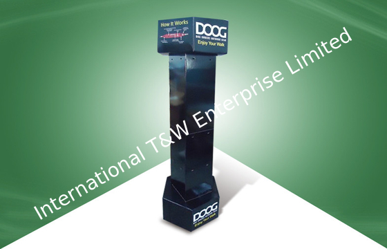 Harga yang bagus Black Six Side Show Karton Hook Display Uv Coating 100% Ramah Lingkungan on line