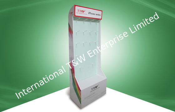 Harga yang bagus Color Printing Corrugated Cardboard Product Display Stands Free Standing on line