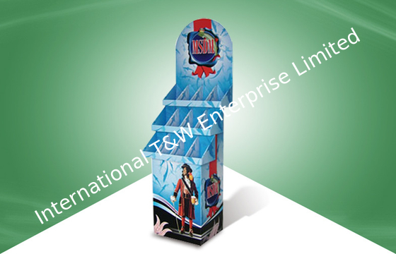 Harga yang bagus Promotional Shop Product floor standing display units , Cardboard Wine Display Units on line