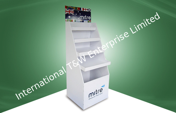 Harga yang bagus 5 Shelf Cardboard Display Stands , Free Standing Cardboard Displays For Mixture Products on line