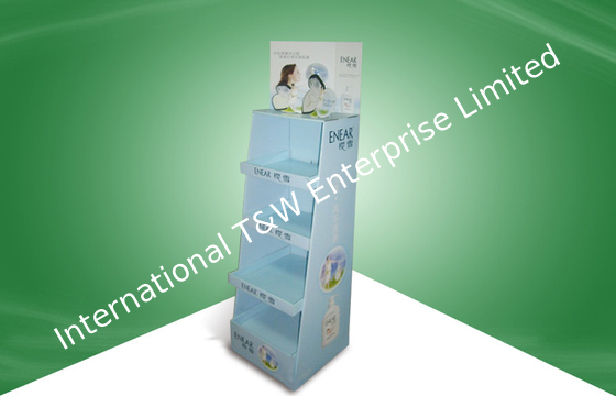 Harga yang bagus Point of Purchase Cardboard Floor Display Stand for Skincare Products on line