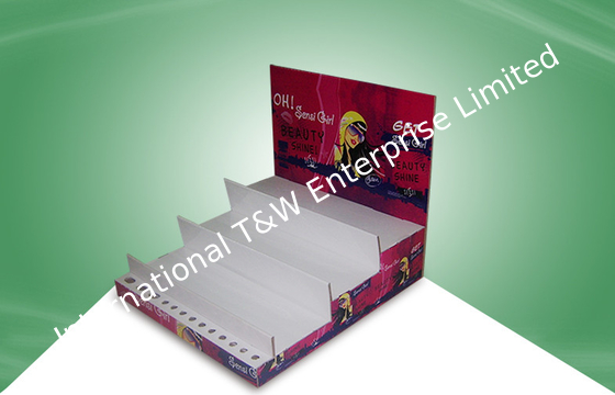 Harga yang bagus Full Color Printed Cardboard Countertop Displays for Cosmetic Pop on line