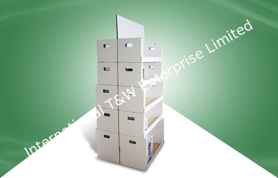 Five Shelf Double - face - show Cardboard display racks for Home Products