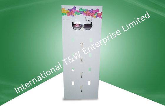 Harga yang bagus 4 Color CMKY Offset Printing POP Cardboard Display Standee for Sunglasses Hanging on line