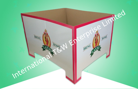 Harga yang bagus Wal - Mart Rok Pallet Display Kardus Ukuran Penuh, Tampilan Ritel Pallet Untuk Makanan / Makanan Ringan on line