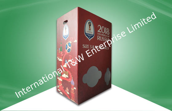 Harga yang bagus Dump Bins Karton Sepak Bola Piala Dunia Menampilkan Ukuran Yang Berbeda Dengan Pembagi on line