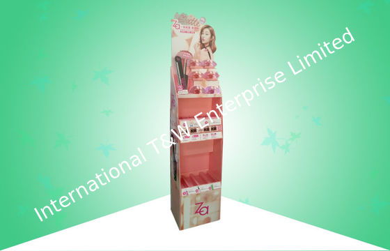 Harga yang bagus Eye Catching 3 Shelf Menampilkan Karton POS Menggabungkan Menampilkan Kosmetik Berbeda Bersama on line