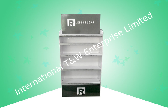 Harga yang bagus 5 Rak Display Kardus POP Berdiri Pencetakan Offset CMYK Untuk Barang / Pakaian Kesehatan on line