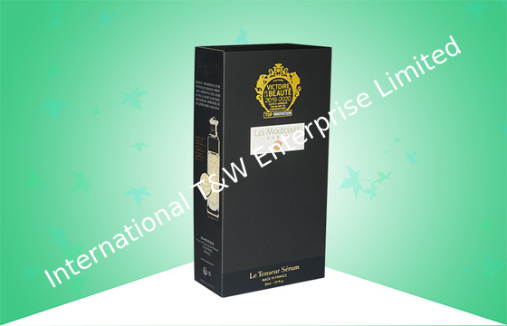 Velvet Sense Rigid Cosmetics Gift Paper Box Packaging Dengan Hot Stamp Gold / Silver Embossing