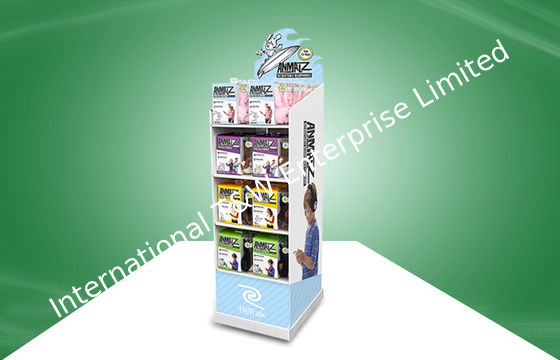 Harga yang bagus Beautiful Four-shelf POS Cardboard Displays Glossy Lamination for Electronic Products on line