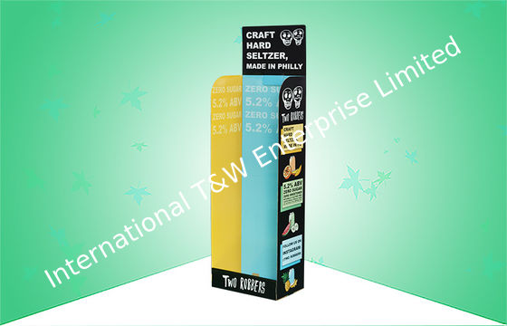 Harga yang bagus Bir / Minuman Pos Karton Layar Berdiri Kekuatan Tinggi Perakitan Mudah on line